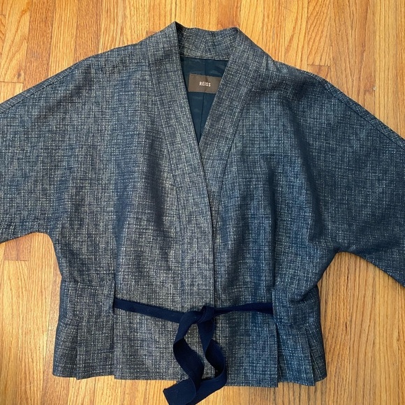 Reiss kimono cropped jacket/blazer - Picture 3 of 7